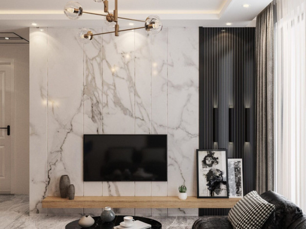 Квартира планировки 1+1, 55м2 в жилом комплексе на стадии строительства, районе Демирташ - Ракурс 17