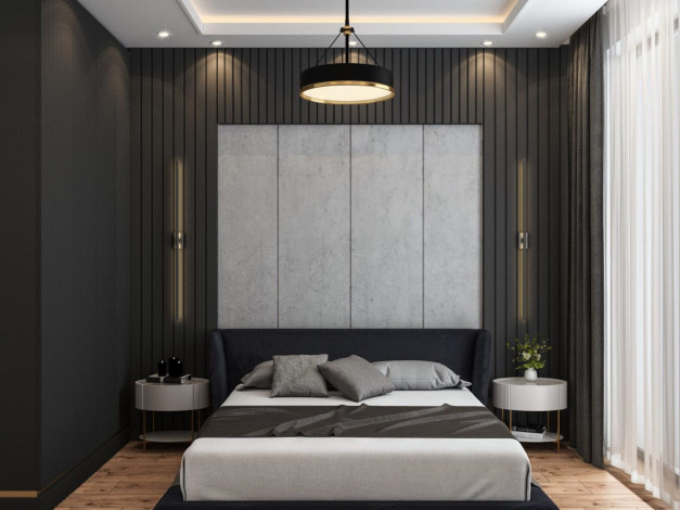 Квартира планировки 1+1, 55м2 в жилом комплексе на стадии строительства, районе Демирташ - Ракурс 18