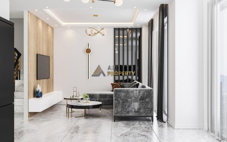 Квартира планировки 1+1, 55м2 в жилом комплексе на стадии строительства, районе Демирташ - Ракурс 22