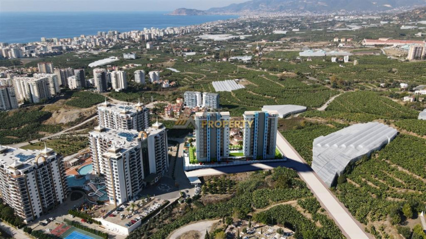 Квартира планировки 1+1, 52м2 в комплексе на стадии строительства, Махмутлар - Ракурс 34