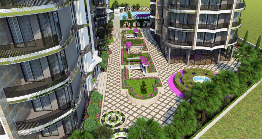 Новый проект от ведущего застройщика города Аланья, район Тосмур - Ракурс 2