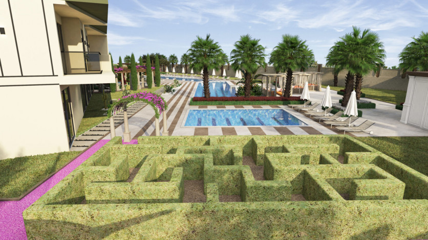 Роскошный проект в районе Демирташ от топового аланийского застройщика - Ракурс 24