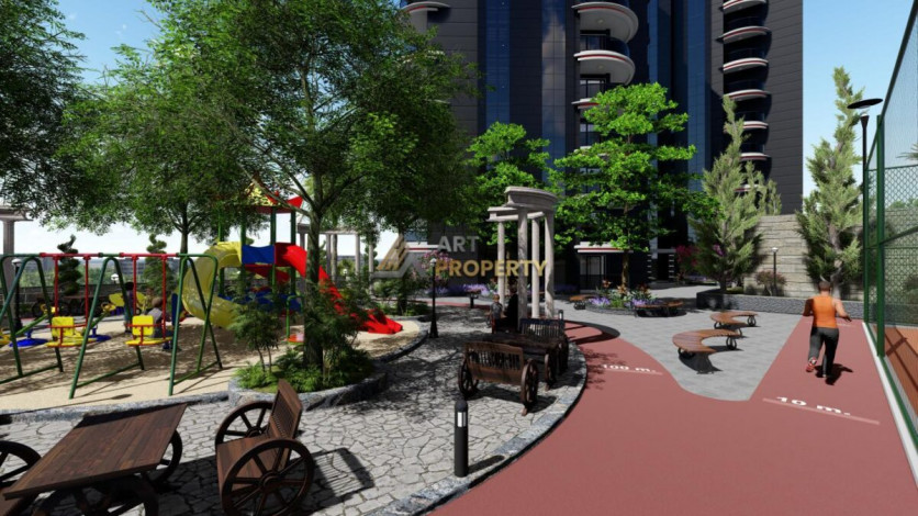 Квартира планировки 2+1, 90м2 с видом на море, районе Махмутлар - Ракурс 5