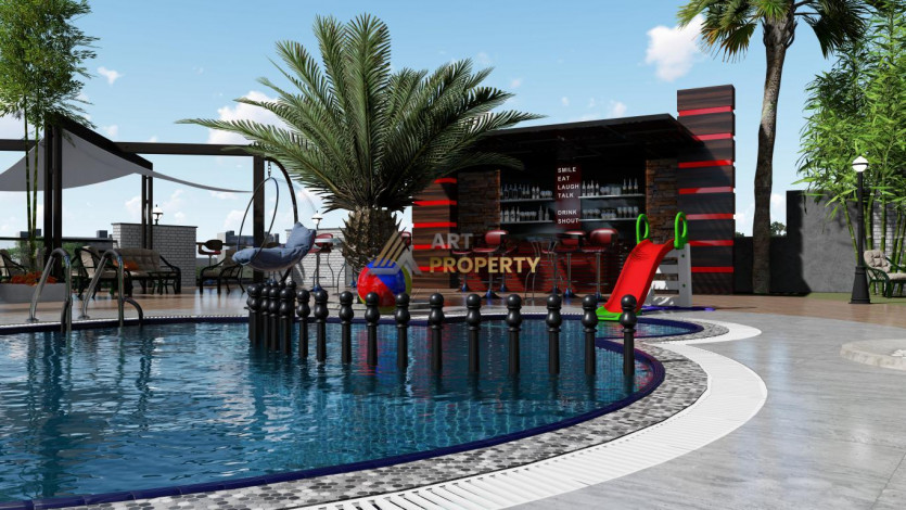 Квартира планировки 2+1, 90м2 с видом на море, районе Махмутлар - Ракурс 7