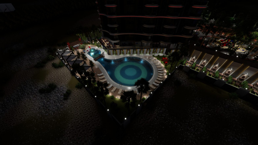 Квартира планировки 2+1, 90м2 с видом на море, районе Махмутлар - Ракурс 8