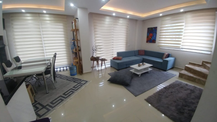 Меблированный садовый дуплекс планировки 2+1 у горной реки Дымчай - Ракурс 6