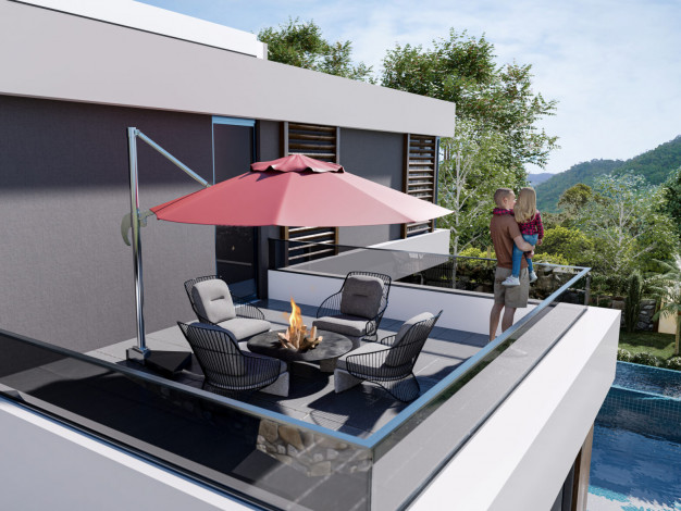 Новый проект вилл 3+1, 150м2 в районе Инжекум, Аланья - Ракурс 6