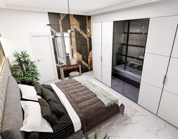 Новый проект вилл 3+1, 150м2 в районе Инжекум, Аланья - Ракурс 10