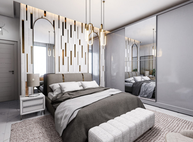 Новый проект вилл 3+1, 150м2 в районе Инжекум, Аланья - Ракурс 11