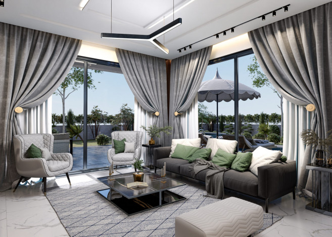 Новый проект вилл 3+1, 150м2 в районе Инжекум, Аланья - Ракурс 13