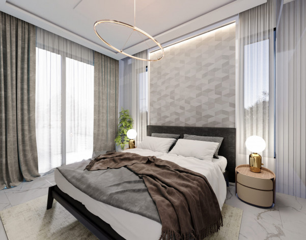 Новый проект вилл 3+1, 150м2 в районе Инжекум, Аланья - Ракурс 22