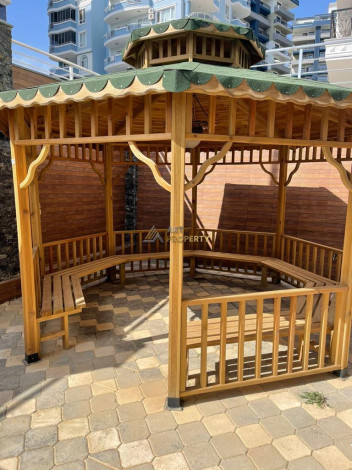 Уютная меблированная квартира планировки 1+1, 55м2 рядом с древним городом Наула, Махмутлар - Ракурс 9