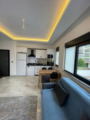 Уютная меблированная квартира планировки 1+1, 55м2 рядом с древним городом Наула, Махмутлар - Ракурс 17