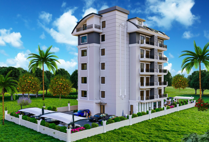 Новый инвестиционный проект с квартирами 1+1 и 2+1 в районе Оба - Ракурс 11