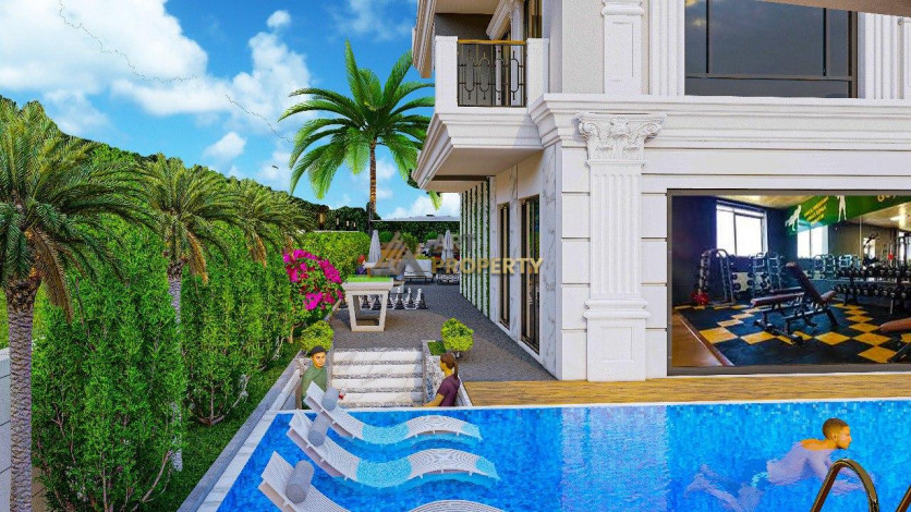 Новый инвестиционный проект с квартирами 1+1 и 2+1 в районе Оба - Ракурс 13