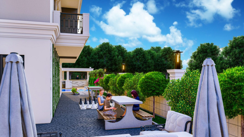 Новый инвестиционный проект с квартирами 1+1 и 2+1 в районе Оба - Ракурс 14