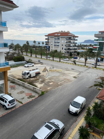 Квартира 1+1, 60м2 с видом море и крепость Алании, район Кестель - Ракурс 12