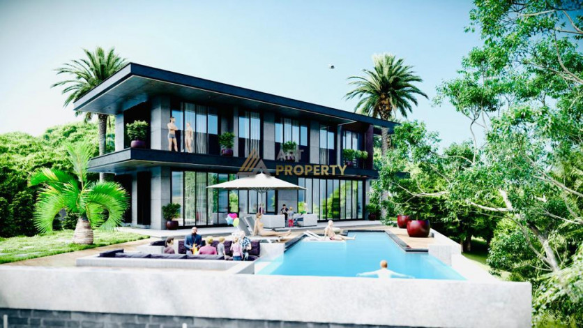 Роскошная вилла планировки 4+1 в районе Каргыджак - Ракурс 12