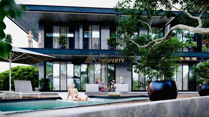 Роскошная вилла планировки 4+1 в районе Каргыджак - Ракурс 14