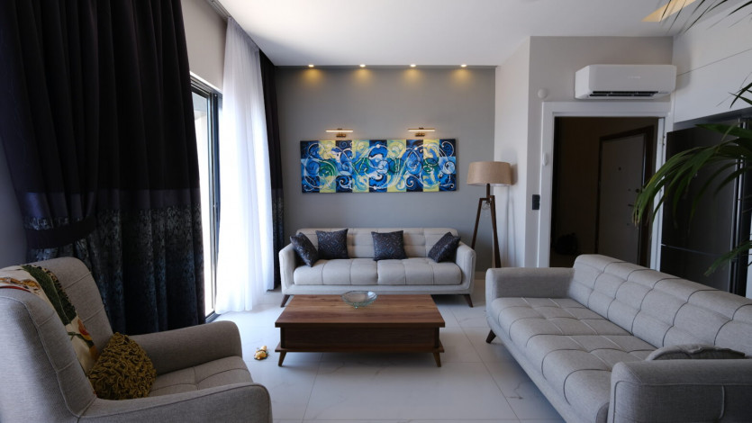 Меблированный пентхаус планировки 4+1 с видом на Средиземное море - Ракурс 25