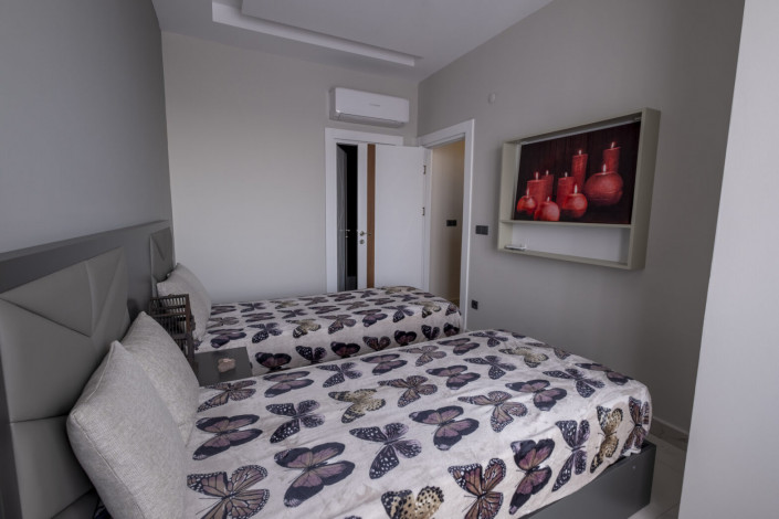 Меблированный пентхаус планировки 4+1 с видом на Средиземное море - Ракурс 29