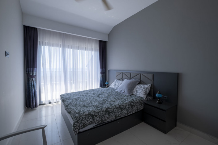 Меблированный пентхаус планировки 4+1 с видом на Средиземное море - Ракурс 45