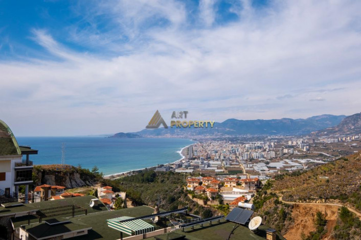 Двухэтажная вилла планировки 2+1, 180м2 с видом на море, район Каргыджак - Ракурс 19