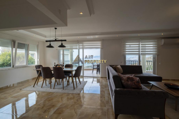 Двухэтажная вилла планировки 2+1, 180м2 с видом на море, район Каргыджак - Ракурс 29