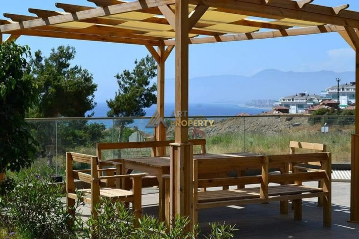 Шикарный пентхаус планировки 4+1 с видом на горы и море, Каргыджак - Ракурс 12