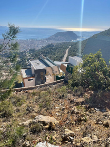 Вилла 4+1 с потрясающими видами на море и крепость, район Тепе, Аланья - Ракурс 19