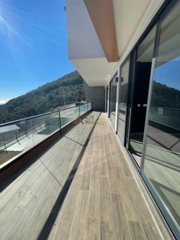 Вилла 4+1 с потрясающими видами на море и крепость, район Тепе, Аланья - Ракурс 46