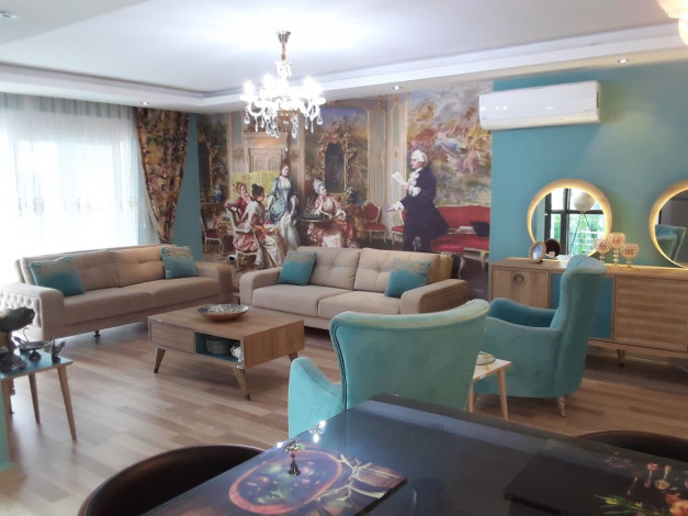 Двухуровневая квартира 4+1 вблизи от моря в районе Кестель, 225 м2 - Ракурс 3