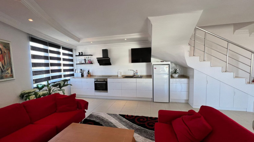 Меблированный пентхаус планировки 4+1, 220 м2 с видом на море, Махмутлар - Ракурс 5