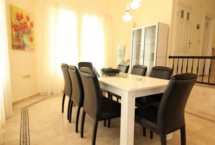 Вилла 3+1 с видом на море в популярном комплексе, район Каргыджак - Ракурс 16