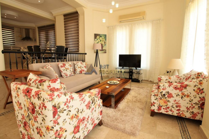 Вилла 3+1 с видом на море в популярном комплексе, район Каргыджак - Ракурс 18