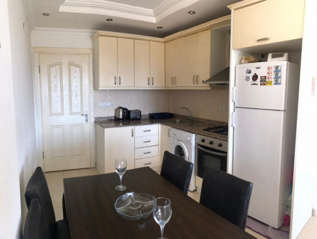 Меблированная квартира 2+1, 110м2 с видом на море и крепость в районе Оба - Ракурс 2