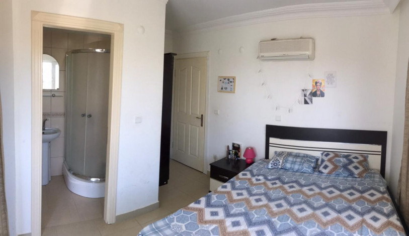 Меблированная квартира 2+1, 110м2 с видом на море и крепость в районе Оба - Ракурс 8