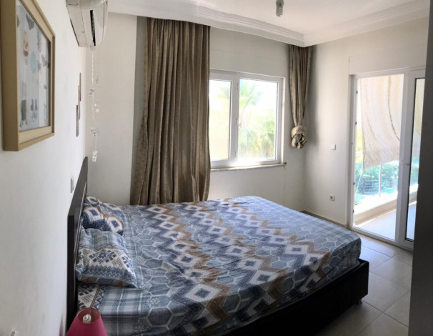 Меблированная квартира 2+1, 110м2 с видом на море и крепость в районе Оба - Ракурс 9