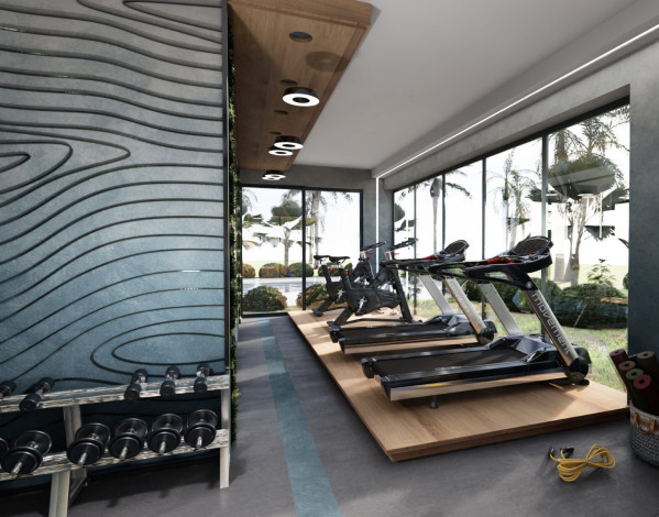 Квартира планировки 1+1, 47м2 в жилом комплексе на стадии строительства, Махмутлар - Ракурс 6