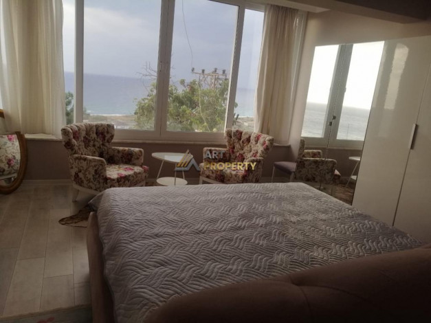 Меблированная вилла планировки 3+1, 120м2 с видом на море, Демирташ - Ракурс 12