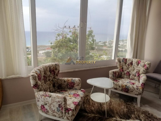 Меблированная вилла планировки 3+1, 120м2 с видом на море, Демирташ - Ракурс 13