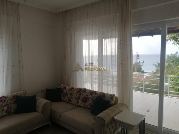 Меблированная вилла планировки 3+1, 120м2 с видом на море, Демирташ - Ракурс 14