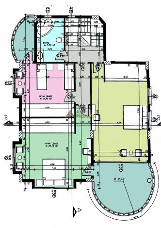 Роскошная вилла 4+1, 240м2 ультра класса на территории крепости Алании - Ракурс 22