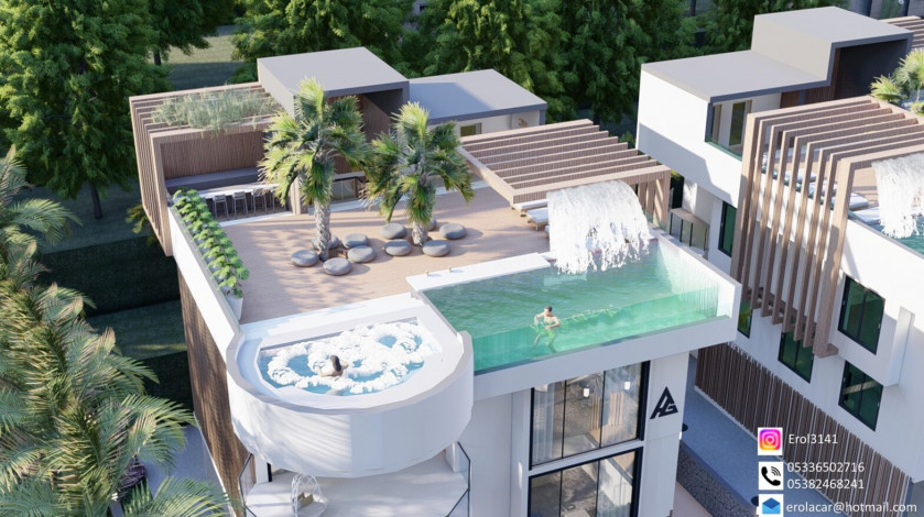 Роскошная вилла 4+1, 240м2 ультра класса на территории крепости Алании - Ракурс 24