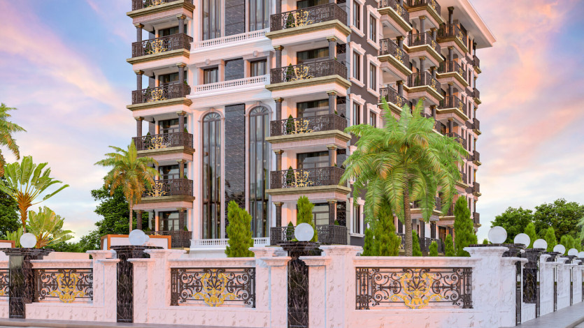 Роскошный проект с апартаментами 1+1, 2+1, 3+1 в районе Авсаллар - Ракурс 3