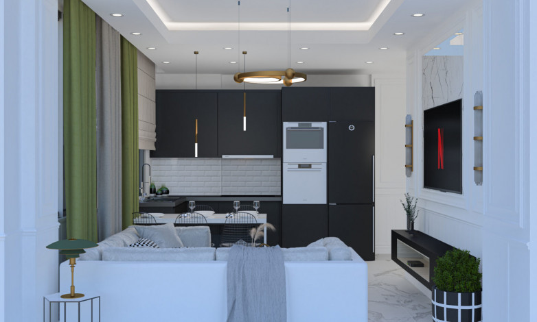 Роскошный проект с апартаментами 1+1, 2+1, 3+1 в районе Авсаллар - Ракурс 14