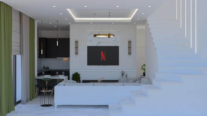 Роскошный проект с апартаментами 1+1, 2+1, 3+1 в районе Авсаллар - Ракурс 15