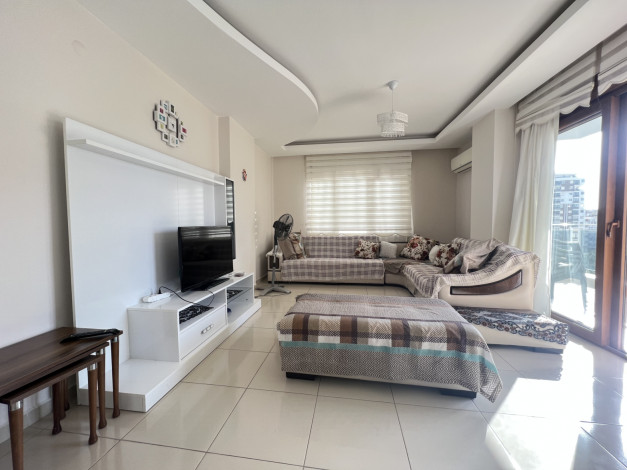 Меблированная квартира планировки 1+1, 65м2 с видом на море, район Махмутлар - Ракурс 3