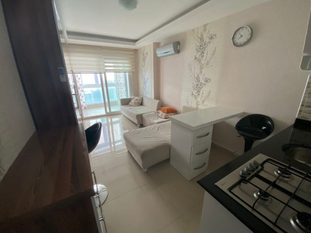 Уютная меблированная студия всего в 150 метрах на берегу Средиземного моря в Махмутлар, 40 м2 - Ракурс 12