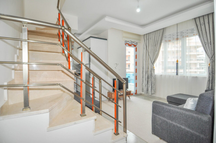 Двухуровневая квартира планировки 1+1, 55м2 в районе Махмутлар - Ракурс 2